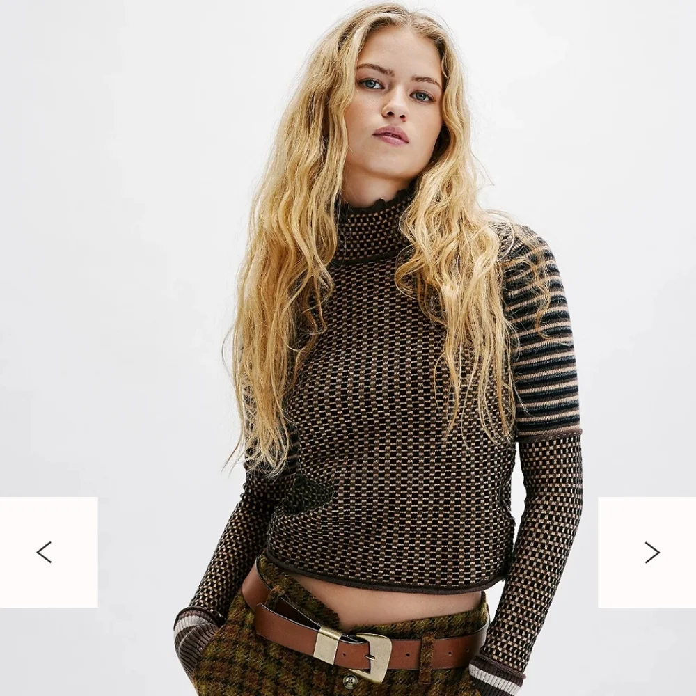 Free People Textured Top Nwt - Picture 2 of 6